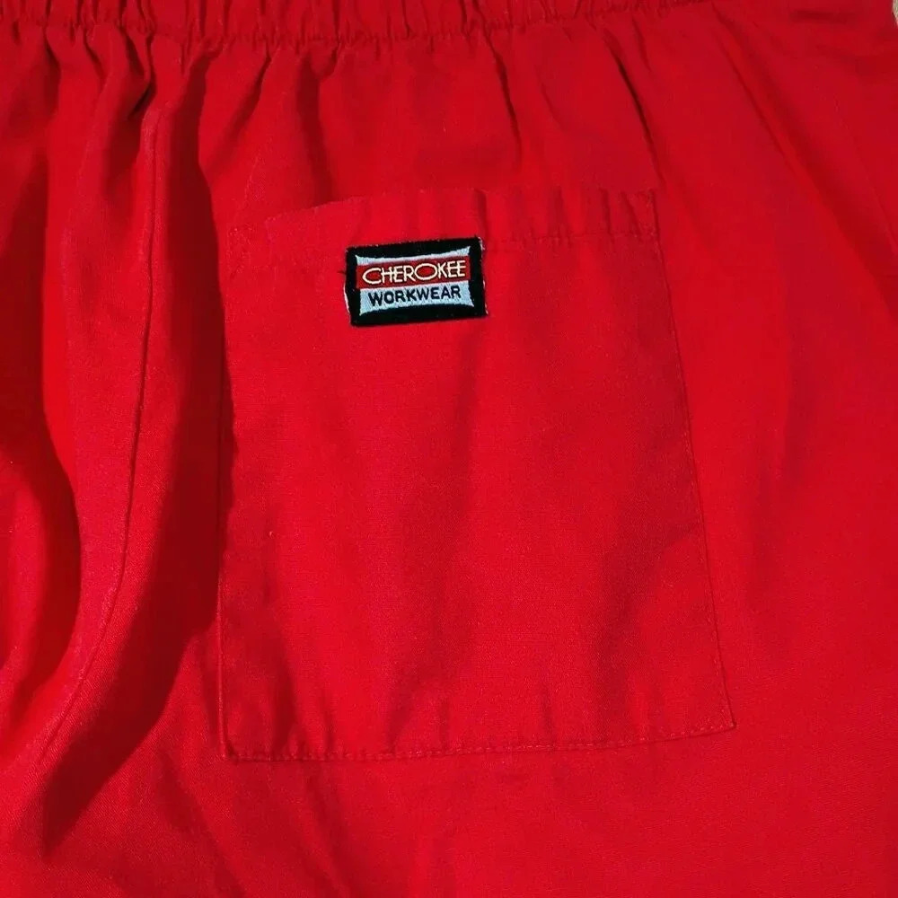Cherokee Women's Work Wear Hot Pink Scrub Pants in Size XXS - Picture 7 of 11